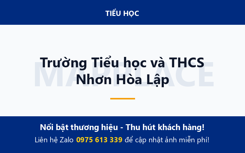 Trường Tiểu học và THCS Nhơn Hòa Lập