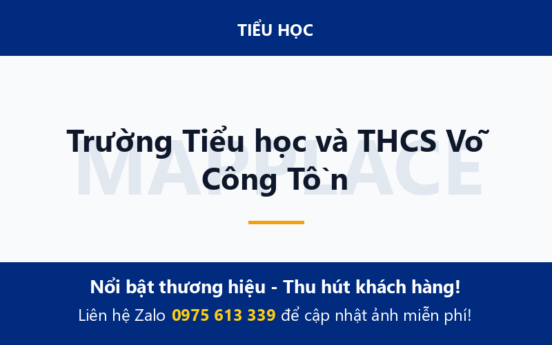 Trường Tiểu học và THCS Võ Công Tồn