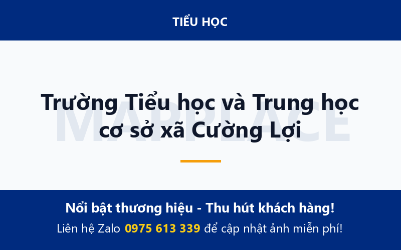 Trường Tiểu học và Trung học cơ sở xã Cường Lợi
