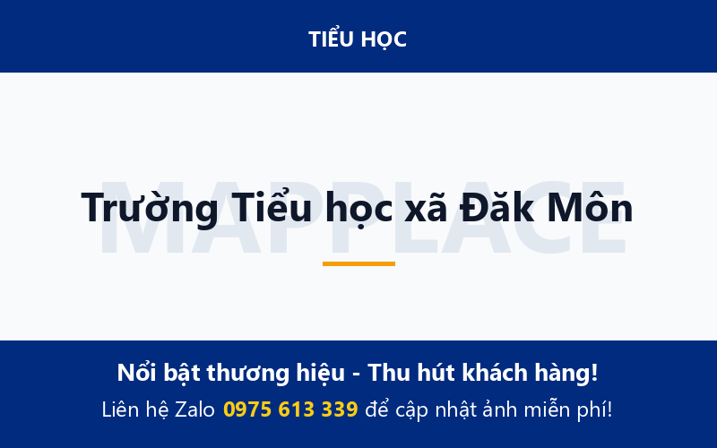 Trường Tiểu học xã Đăk Môn