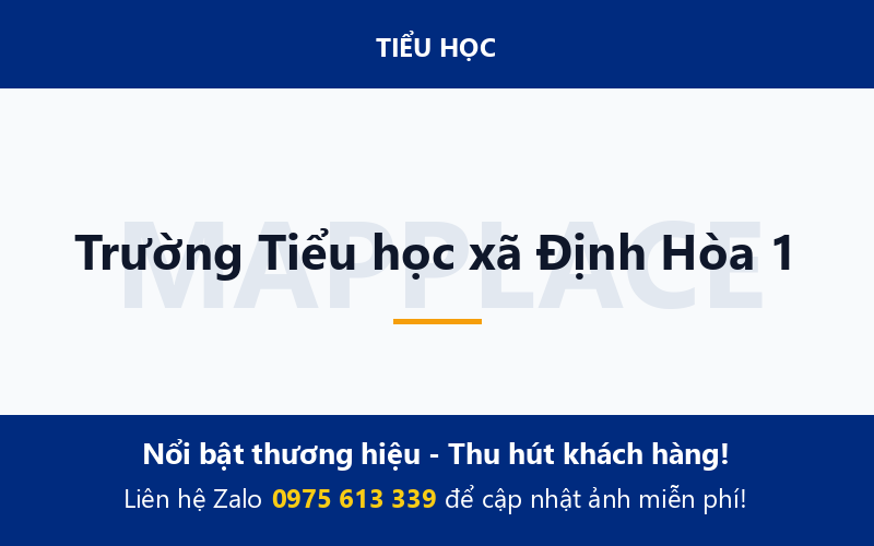 Trường Tiểu học xã Định Hòa 1