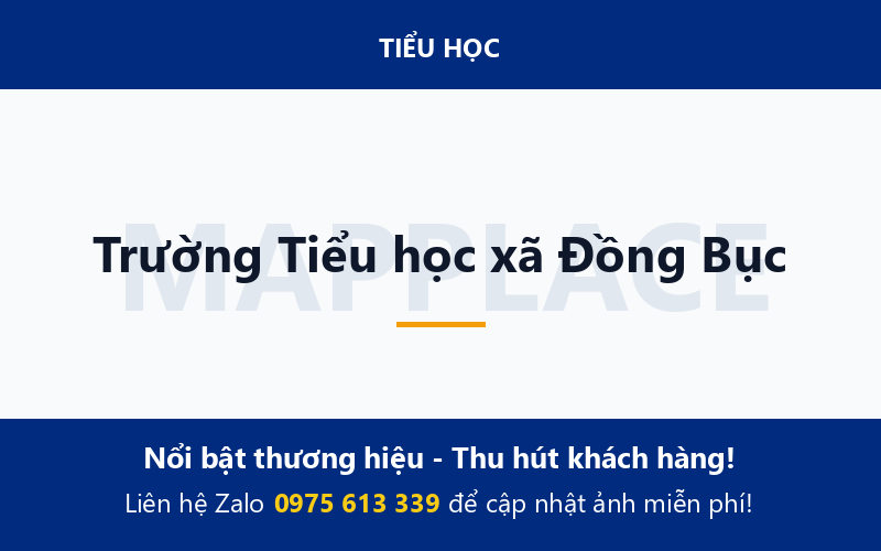 Trường Tiểu học xã Đồng Bục