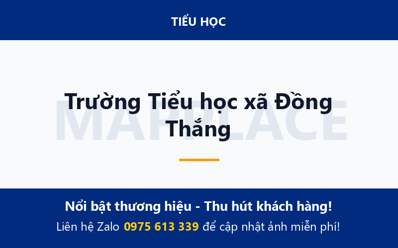 Trường Tiểu học xã Đồng Thắng
