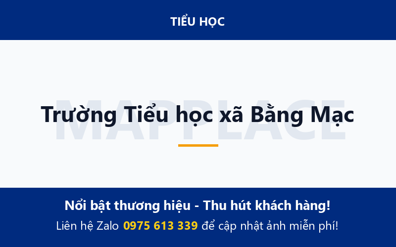 Trường Tiểu học xã Bằng Mạc