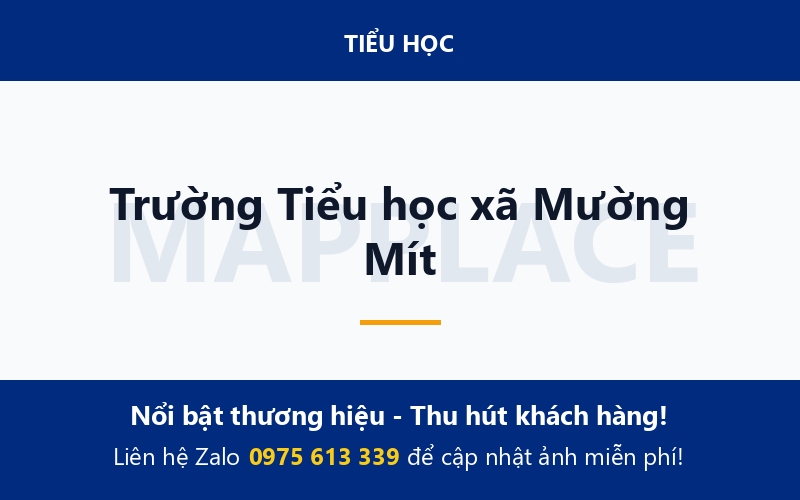 Trường Tiểu học xã Mường Mít
