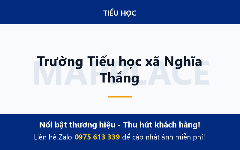 Trường Tiểu học xã Nghĩa Thắng