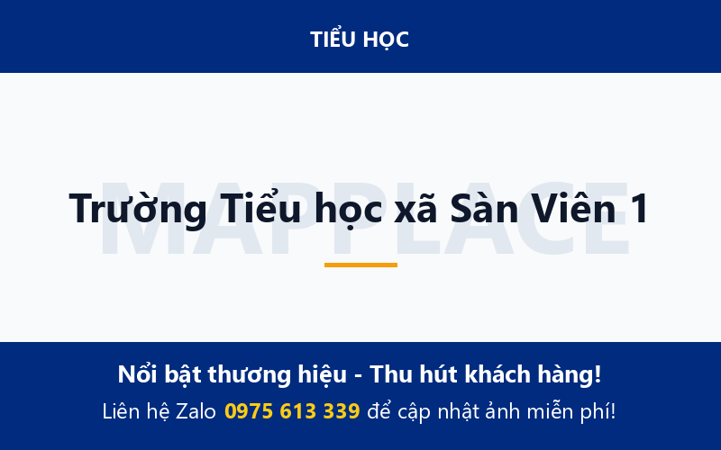 Trường Tiểu học xã Sàn Viên 1