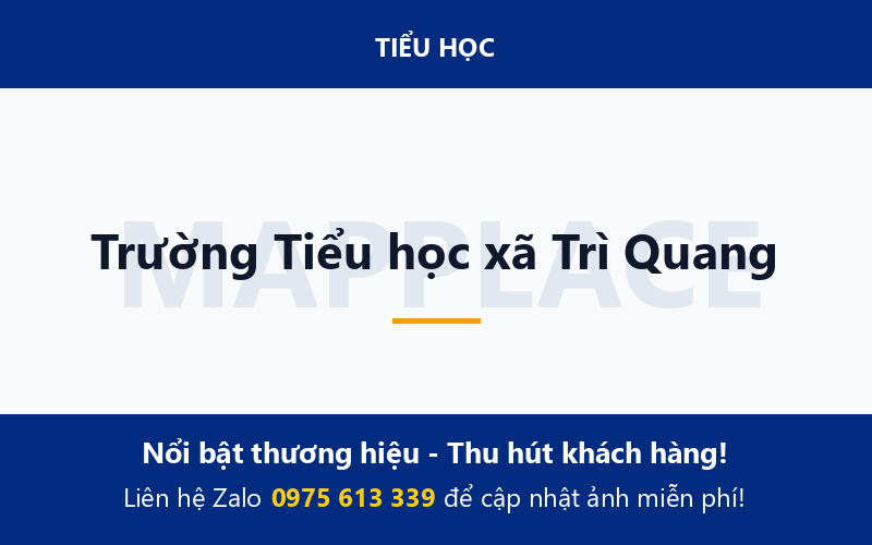 Trường Tiểu học xã Trì Quang