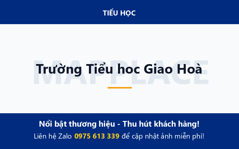 Trường Tiểu hoc Giao Hoà