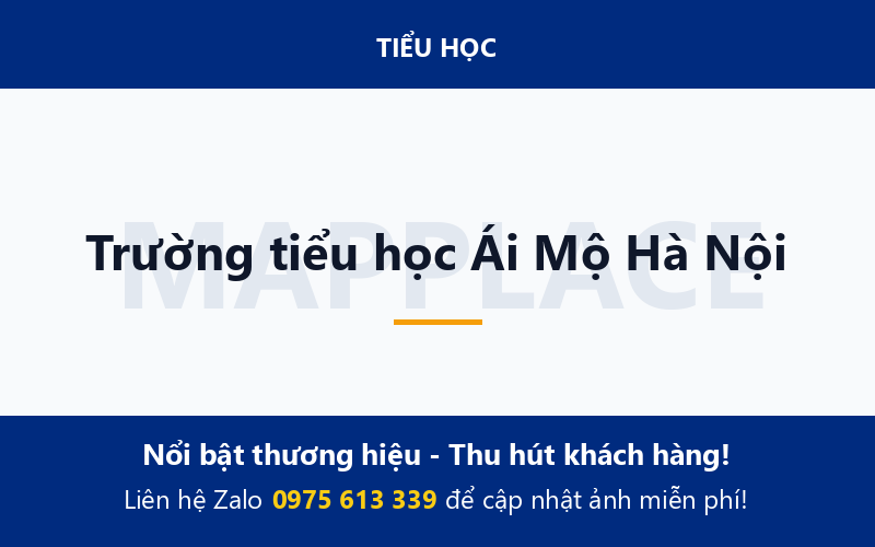 Trường tiểu học Ái Mộ Hà Nội