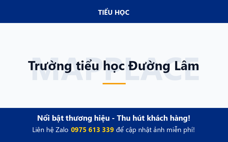 Trường tiểu học Đường Lâm