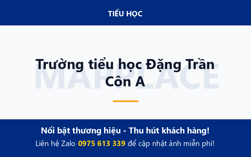 Trường tiểu học Đặng Trần Côn A