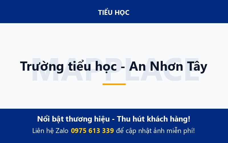 Trường tiểu học - An Nhơn Tây