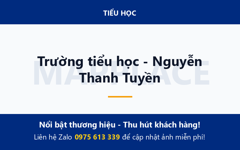 Trường tiểu học - Nguyễn Thanh Tuyền