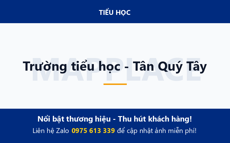 Trường tiểu học - Tân Quý Tây