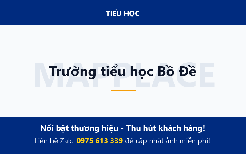Trường tiểu học Bồ Đề