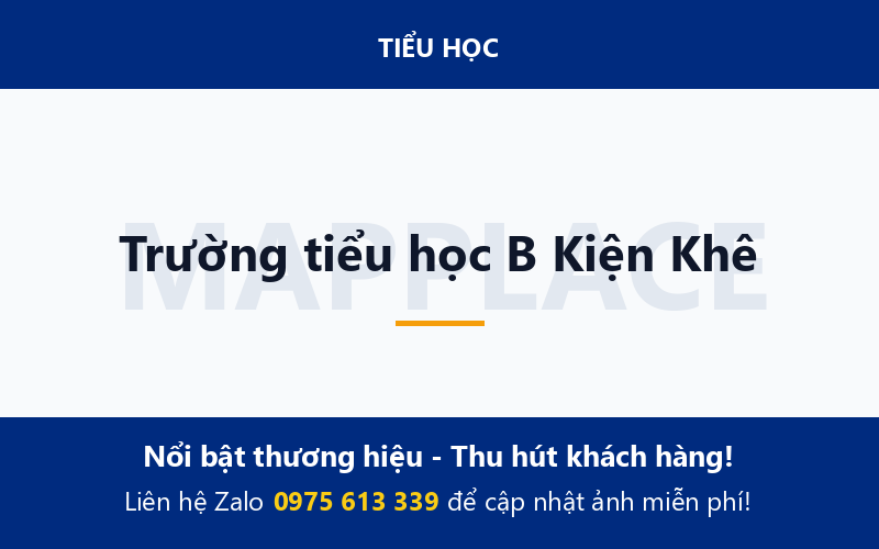 Trường tiểu học B Kiện Khê