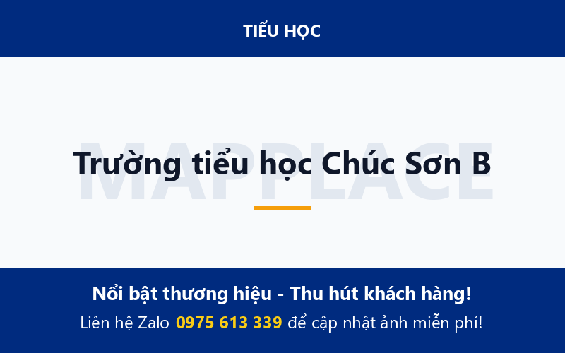 Trường tiểu học Chúc Sơn B