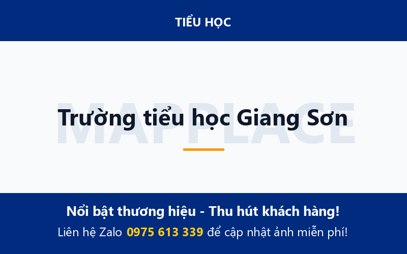 Trường tiểu học Giang Sơn