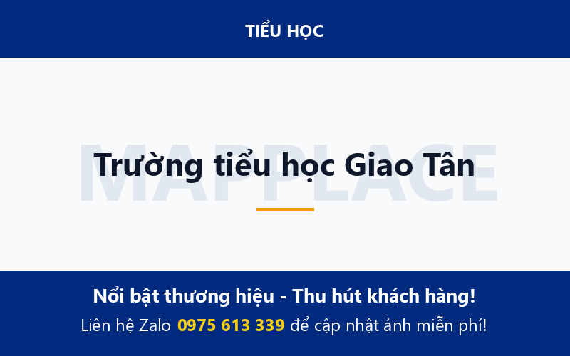 Trường tiểu học Giao Tân