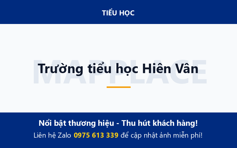 Trường tiểu học Hiên Vân