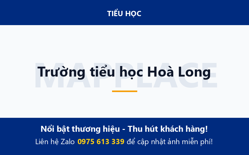 Trường tiểu học Hoà Long