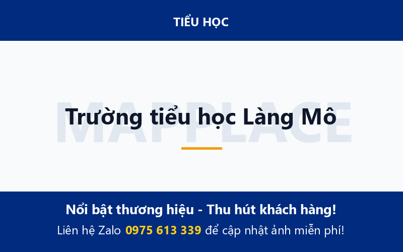 Trường tiểu học Làng Mô
