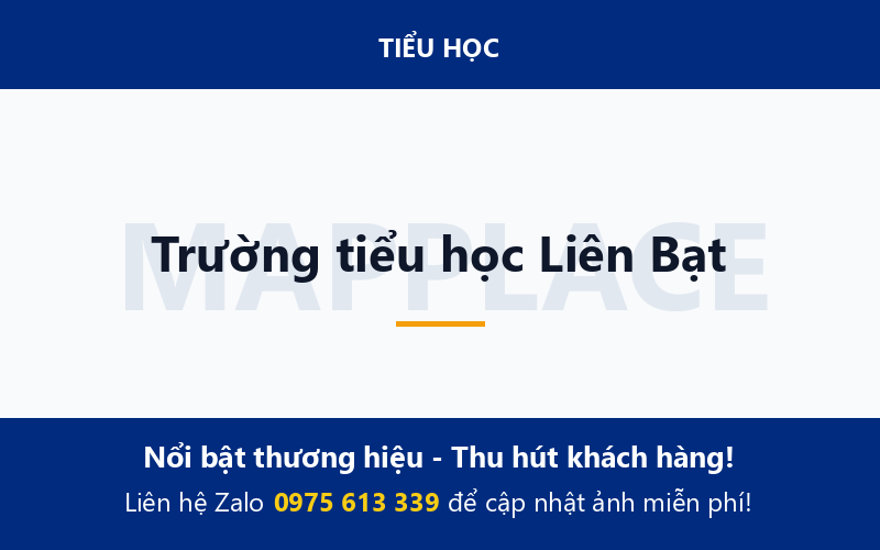 Trường tiểu học Liên Bạt