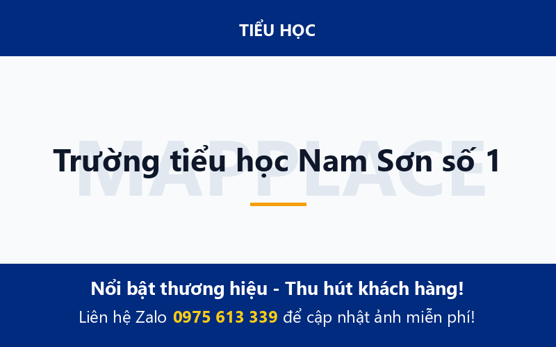 Trường tiểu học Nam Sơn số 1