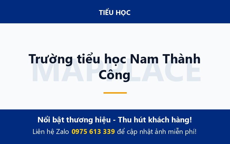 Trường tiểu học Nam Thành Công