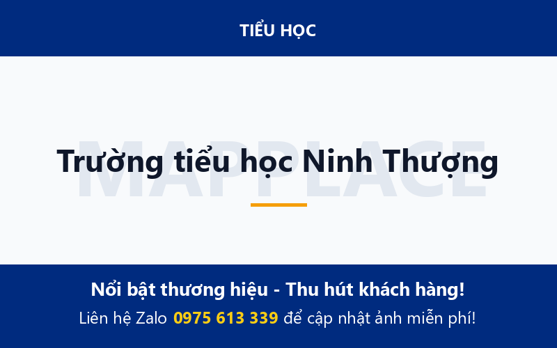 Trường tiểu học Ninh Thượng