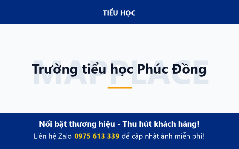 Trường tiểu học Phúc Đồng