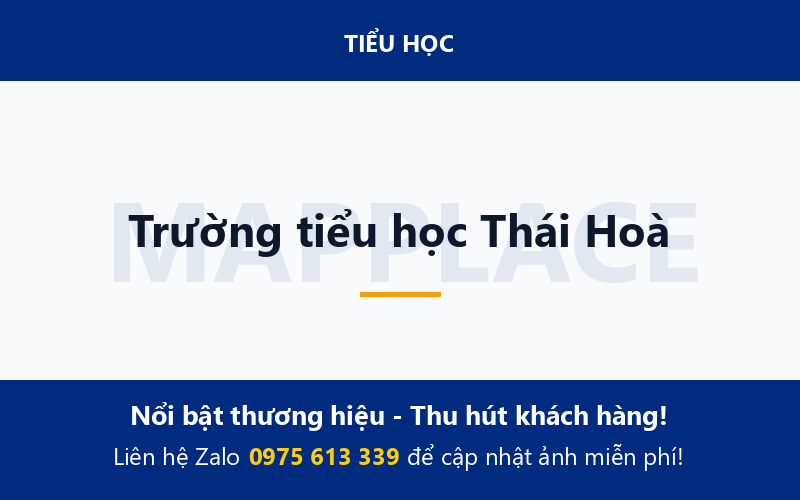 Trường tiểu học Thái Hoà