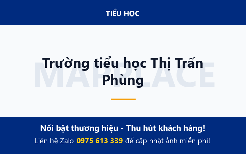 Trường tiểu học Thị Trấn Phùng
