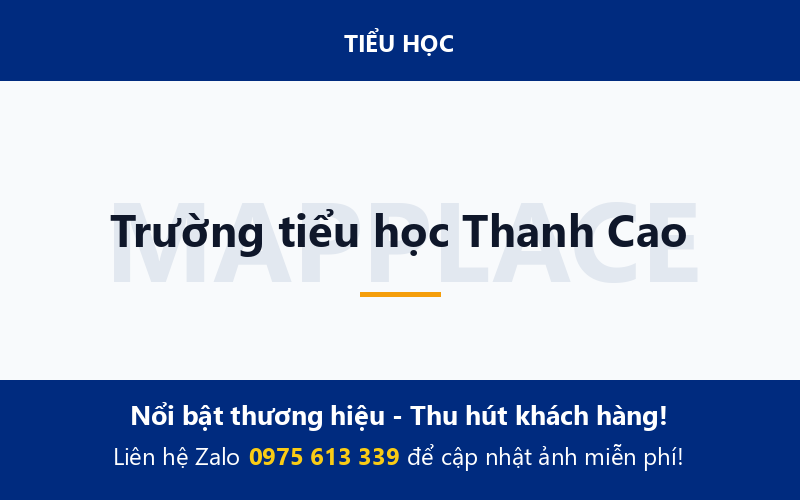 Trường tiểu học Thanh Cao
