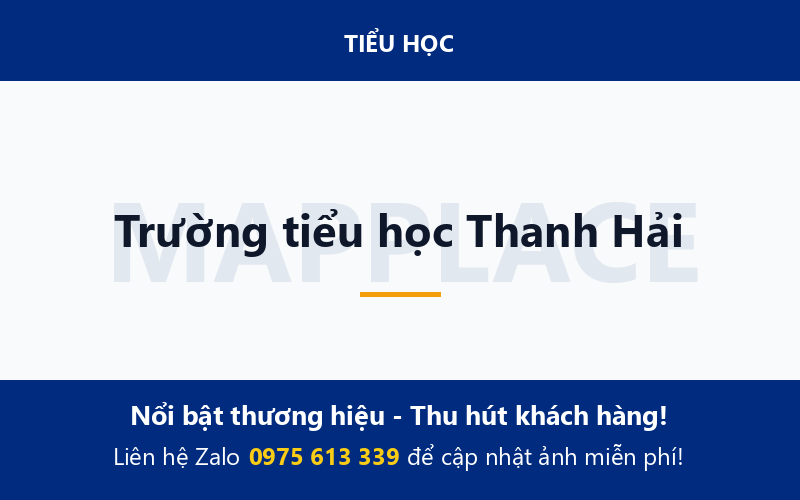Trường tiểu học Thanh Hải