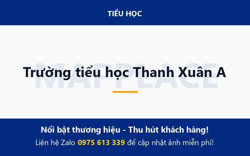 Trường tiểu học Thanh Xuân A