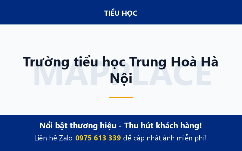 Trường tiểu học Trung Hoà Hà Nội
