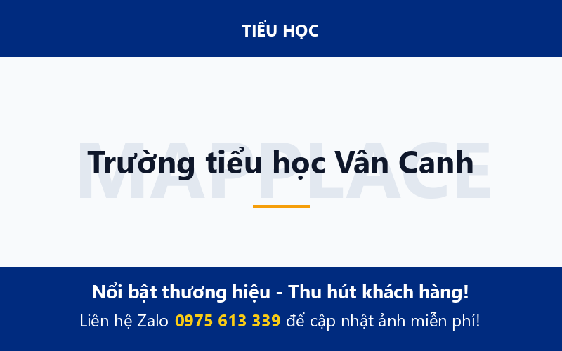 Trường tiểu học Vân Canh
