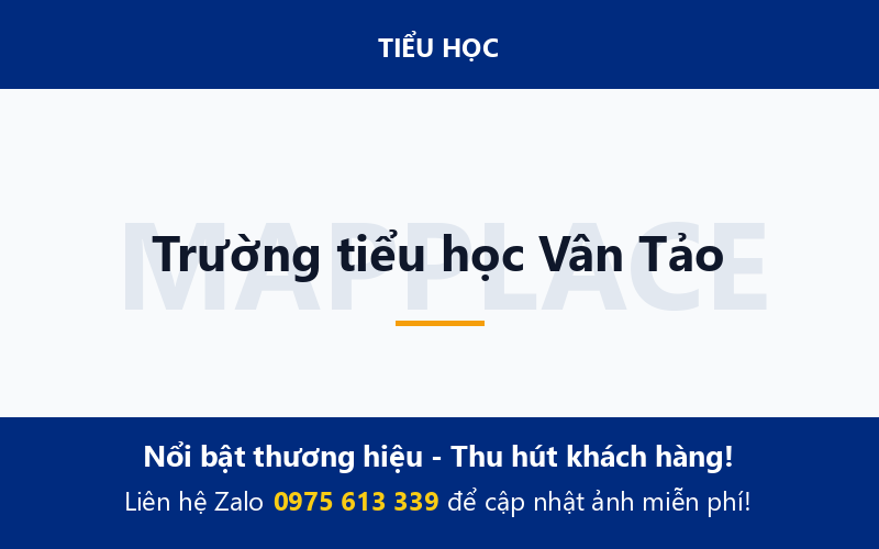 Trường tiểu học Vân Tảo