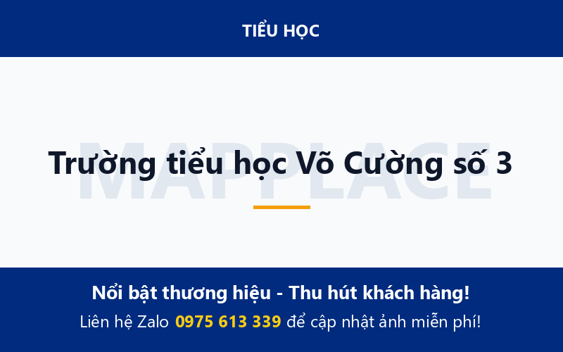 Trường tiểu học Võ Cường số 3