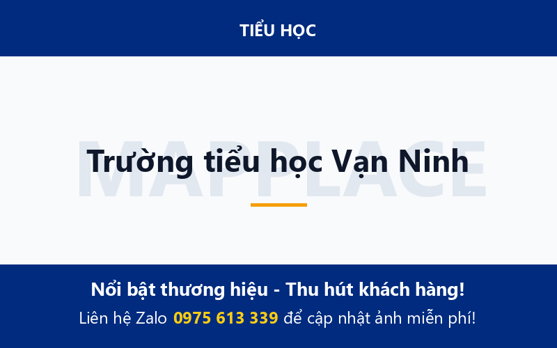 Trường tiểu học Vạn Ninh