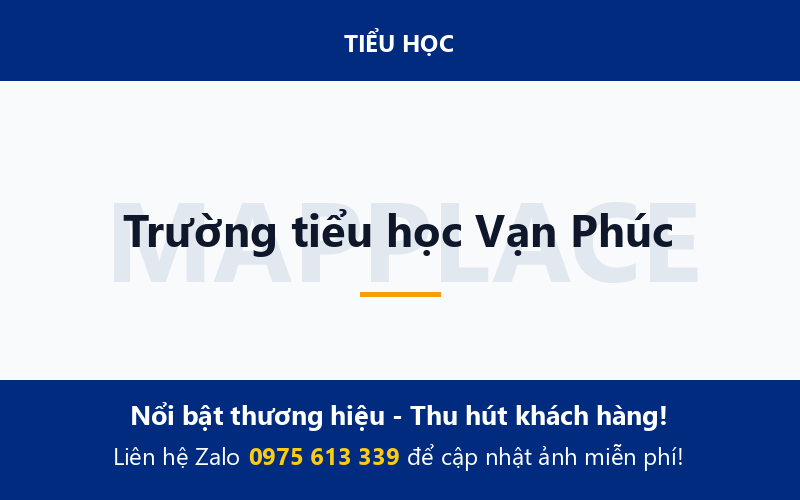 Trường tiểu học Vạn Phúc