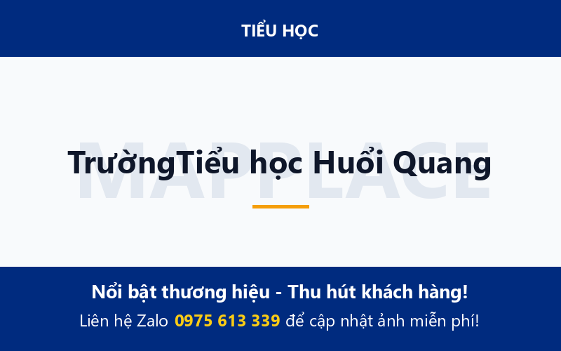 TrườngTiểu học Huổi Quang