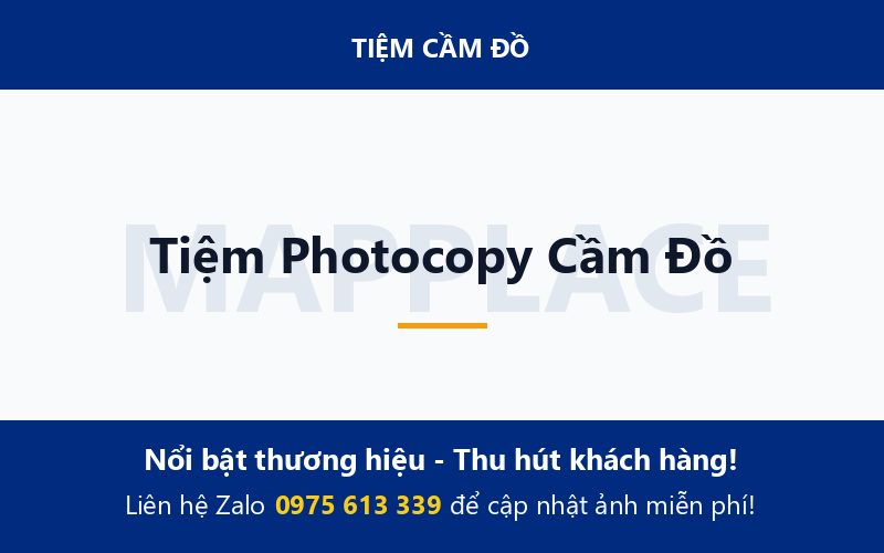 Tiệm Photocopy Cầm Đồ