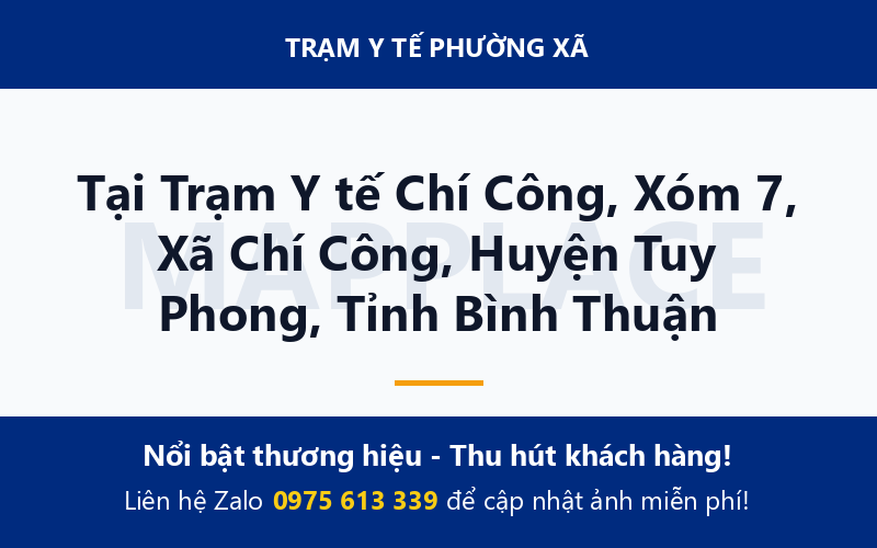 Tại Trạm Y tế Chí Công, Xóm 7, Xã Chí Công, Huyện Tuy Phong, Tỉnh Bình Thuận