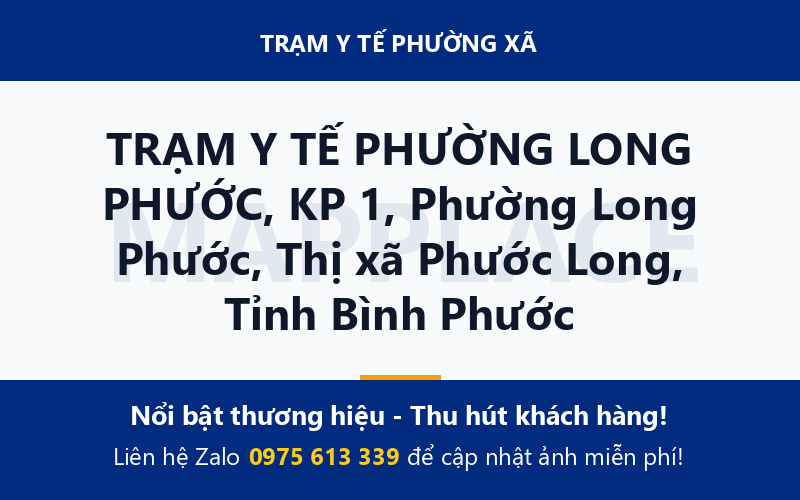 TRẠM Y TẾ PHƯỜNG LONG PHƯỚC, KP 1, Phường Long Phước, Thị xã Phước Long, Tỉnh Bình Phước