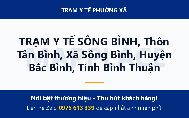 TRẠM Y TẾ SÔNG BÌNH, Thôn Tân Bình, Xã Sông Bình, Huyện Bắc Bình, Tỉnh Bình Thuận