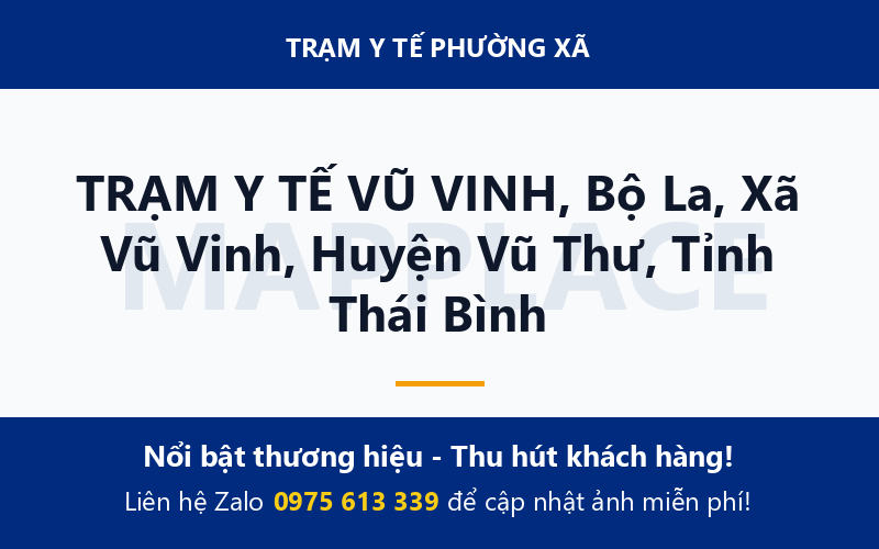 TRẠM Y TẾ VŨ VINH, Bộ La, Xã Vũ Vinh, Huyện Vũ Thư, Tỉnh Thái Bình