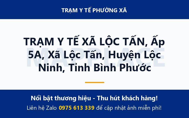 TRẠM Y TẾ XÃ LỘC TẤN, Ấp 5A, Xã Lộc Tấn, Huyện Lộc Ninh, Tỉnh Bình Phước